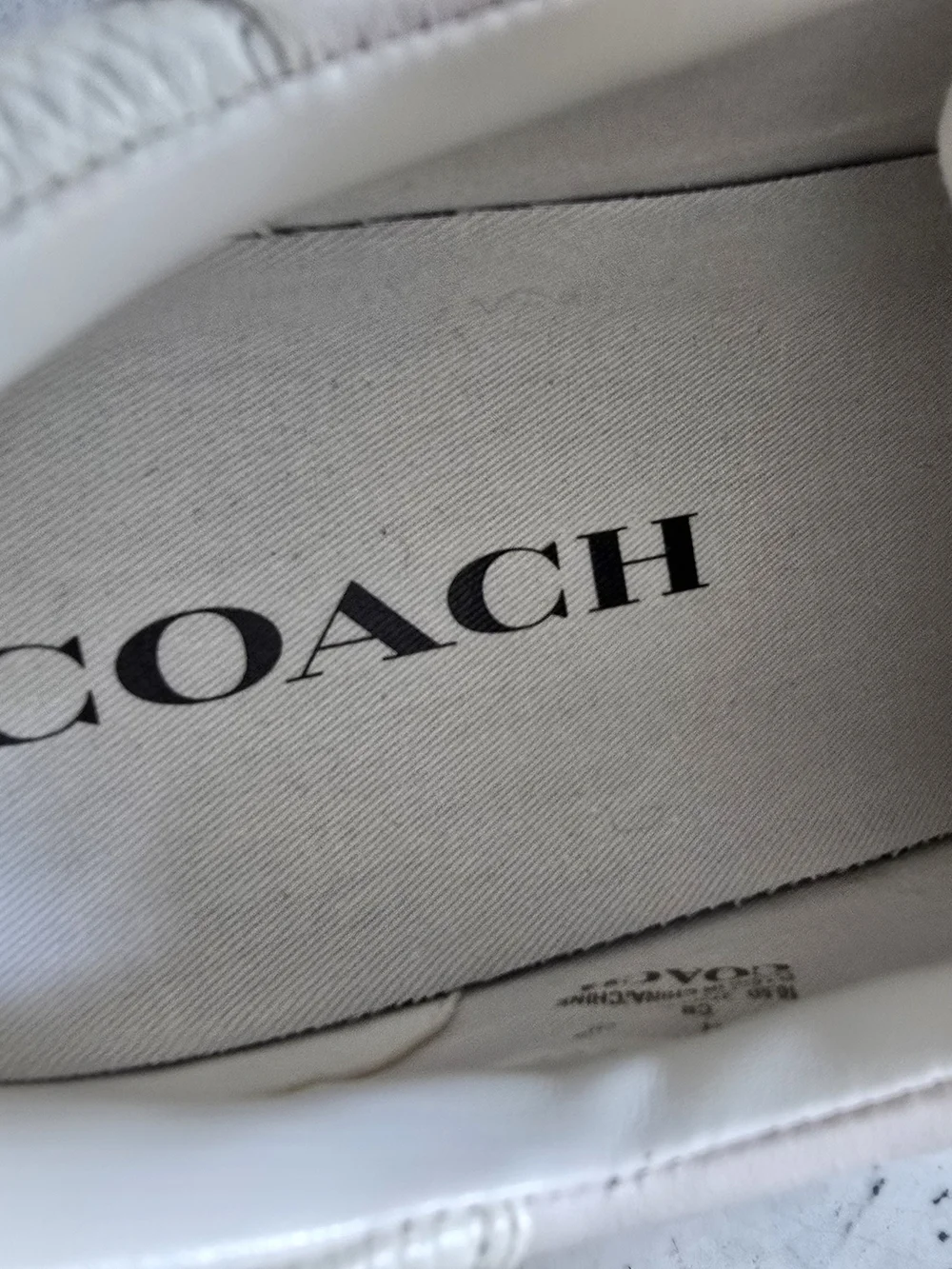 Coach Men's C126 Chalk Leather Sneakers - Casual Lace-Up